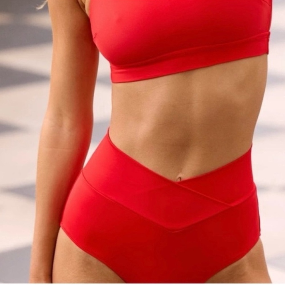 NWT Aerie Crossover High Waisted Full Coverage Bikini Bottoms